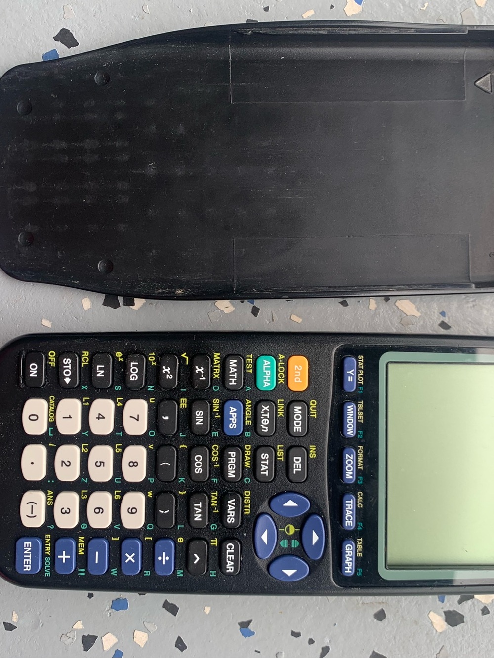 Graphing Calculator in Black Texas Instruments Ti 83 plus